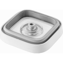 Elivora Store Fresh & Save Cube Kutu, Boyut 4s, Modüler ve Istiflenebilir Saklama Kabı, Hava Geçirmez ve Vakumlanabilir Saklama, Bulaşık Makinesinde Yıkanabilir, Şeffaf