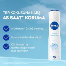 Kadın Sprey Deodorant Fresh Natural 150 Ml,ter Kokusuna Karşı 48 Saat Koruma,uzun Süren Ferahlık,okyanus Özleri Kokusu,alüminyum Içermez