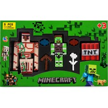 Mars Kırtasiye ve Oyuncak Minecraft Temalı 5 Parça Figür ve Aksesuar Oyun Seti