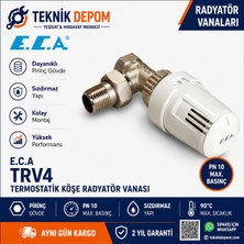 ECA E.c.a. Trv4 Termostatik Köşe Radyatör Vanas