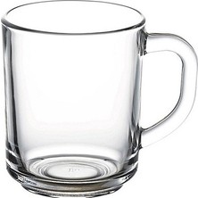 Paşabahçe Su Bardağı Kupa Pub 55029 250CC Tekli Desenli Porselen Malzeme ile Şık Sunum