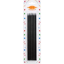 Efe Pastacılık Siyah Uzun Pasta Mumu 20 cm