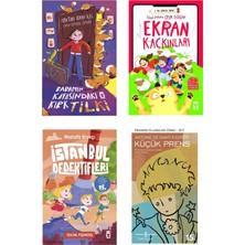 Timaş Çocuk 4-5-6.sınıf Okuma Seti Istanbul Dedektifleri Ekran Kaçkınları Babamın Kafasındaki Kırk Tilki Küçük Prens 4 Kitap
