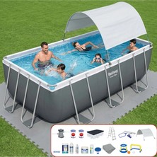 Bestway Gölgelikli Prefabrik Havuz Seti 404X201X100CM BW569 56441