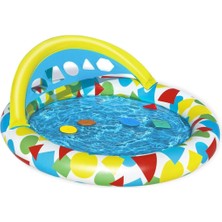 Bestway Şişme Çocuk Oyun Havuzu 52378 120 x 117 x 146 cm Renkli Eğlenceli Tasarım ve Yumuşak Taban