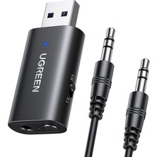 UGREEN Bluetooth 5.4 Adaptör 2'si 1 Arada Bluetooth Verici Alıcı Jakı Bluetooth Verici 3.5mm Aux Tv, Kulakl