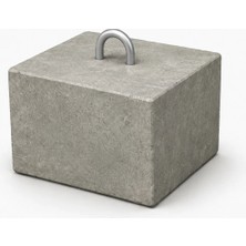 Aksufez 150 kg Beton Tekne Tonozu C45 Beton Deniz Bağlama Ağırlığı Paslanmaz Çelik Mapalı