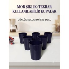 Evim 365 Goldex 6lı Fileli Kırılmaz Plastik Bardak