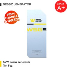 WERER ENERGY 5kW LiFePO4 Lityum Demir Fosfat Tek Faz Sessiz Jenaratör