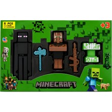 Minecraft Temalı 5 Parça Figür ve Aksesuar Oyun Seti