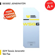 WERER ENERGY 6kW LiFePO4 Lityum Demir Fosfat Tek Faz Sessiz Jenaratör