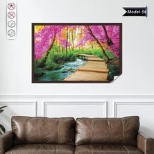 Akıllı Kağıt Statik Tutunma Özellikli Tablo - Poster Manzara (Model-56)
