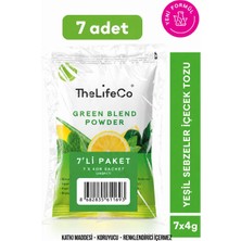 TheLifeCo Yeşil Sebzeler İçecek Tozu (Green Blend) 6g x 7 Adet Şase