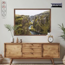 Akıllı Kağıt Statik Tutunma Özellikli Tablo - Poster Manzara (Model-65)
