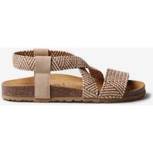   Kadın Sandalet Getxo Toni Pons Bıo Sandal Wıth Elastıc Straps Beige