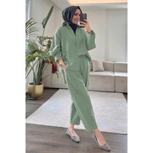 Suede Style 5629 - Şık Rahat Modal Yumuşak Kumaş Kadın Takım