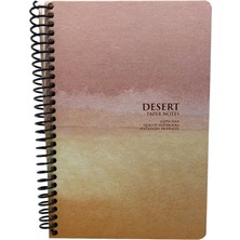Elit Desert Pembe - Sulu Boya Desenli Spiralli Defter