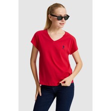 U.s. Polo Assn. Kadın Kırmızı Tişört Basic 50323541-VR171