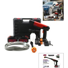 Mayf Oto - Araç Yıkama Makinesi Şarjlı - Yedek Bataryalı 135W - 19000 Rpm 12000 Mah - 21V 0.62BAR A-130 (5332)