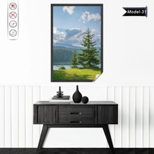 Akıllı Kağıt Statik Tutunma Özellikli Tablo - Poster Manzara (Model-31)