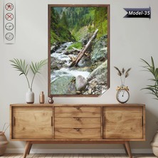 Akıllı Kağıt Statik Tutunma Özellikli Tablo - Poster Manzara (Model-35)