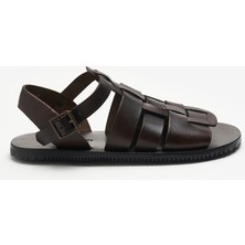  Leather Erkek Terlik Art 6130 The Sandals Factory Tdm