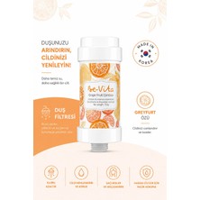 Zamboa(Grape Fruit)C Vitaminli Aromatik Duş Filtresi - Saç Dökülme Karşıtı, Cilt Besleyici Klor ve Kireç Arıtıcı Duş Filtresi (150GR)