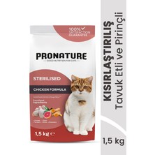 Pronature Kısırlaştırılmış Yetişkin Kuru Kedi Maması (Weight Protect) - Tavuk Etli ve Pirinçli - 1,5kg