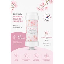 Cherry Blossom C Vitaminli Aromatik Duş Filtresi - Saç Dökülme Karşıtı, Cilt Besleyici Klor ve Kireç Arıtıcı Duş Filtresi (150GR)