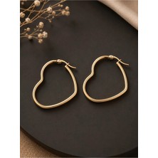 Nisma Accessories Gold Kalpli Halka Küpe