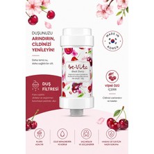 Black Cherry C Vitaminli Aromatik Duş Filtresi - Saç Dökülme Karşıtı, Cilt Besleyici Klor ve Kireç Arıtıcı Duş Filtresi (150GR)