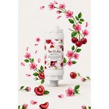 Black Cherry C Vitaminli Aromatik Duş Filtresi - Saç Dökülme Karşıtı, Cilt Besleyici Klor ve Kireç Arıtıcı Duş Filtresi (150GR)