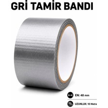 Nexvoria 48 mm x 10 M Gri Tamir Bandı | Suya Dayanıklı Güçlü Onarım ve Izolasyon Bandı