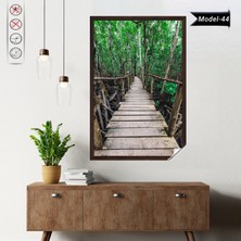 Akıllı Kağıt Statik Tutunma Özellikli Tablo - Poster Manzara (Model-44)