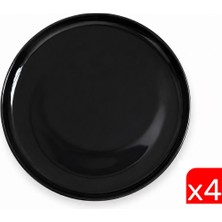 Kütahya Porselen Moderna Servis Tabağı Siyah 24CM MOD24DU740104 4 Lü