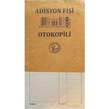 Dağtaş Kırtasiye Dilman Adisyon Fişi 8X14,5 cm Otokopili 1 Adet