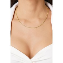 Fiyonk Kuyumculuk 14 Ayar Altın Burgu Halat Zincir 2,20 mm