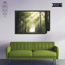 Akıllı Kağıt Statik Tutunma Özellikli Tablo - Poster Manzara (Model-71)