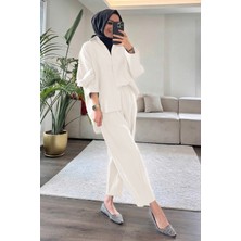 Suede Style 5629 - Şık Rahat Modal Yumuşak Kumaş Kadın Takım