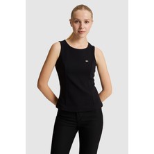 U.s. Polo Assn. Kadın Siyah Tişört 50323466-VR046