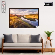 Akıllı Kağıt Statik Tutunma Özellikli Tablo - Poster Manzara (Model-21)