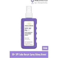 Spf 50+ Leke Karşıtı Vücut Güneş Kremi Spreyi 200 ml