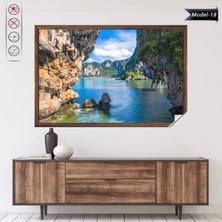 Akıllı Kağıt Statik Tutunma Özellikli Tablo - Poster Manzara (Model-18)
