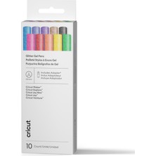 Cricut Crıcut 2012389 Glıtter Jel Kalem Seti Gökkuşağı 10'lu Paket + Kalem Adaptörü