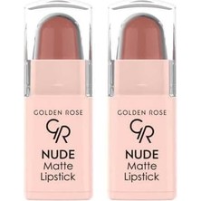 Nude Lipstick (Mini) No:01 - Ruj 2li Paket