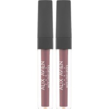 Uzun Süre Kalıcı Kadifemsi Kuruma Yapmayan Mat Likit Ruj - Lipstick 513 Dry Cranberry (2 Paketi)