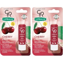 Lip Balm Dudak Bakım Kremi Spf 15 Cherry No:07 2li Paket