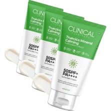 Mineral Güneş Kremi Spf 50 – Truecica Hassas Ciltler Için Yatıştırıcı Yüz Güneş Koruyucu, Tinted Nemlendirici Spf’li, Geniş Spektrum Pa++++, Seyahat Boyu, 50 ml (3 Paketi)