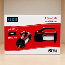Helios Helıos Opto Solar Aydınlatma 60W USB Girişli Beyaz Işık IP65