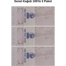 Dağtaş Kırtasiye Dilman Senet Bono 100'LÜ 3 Paket